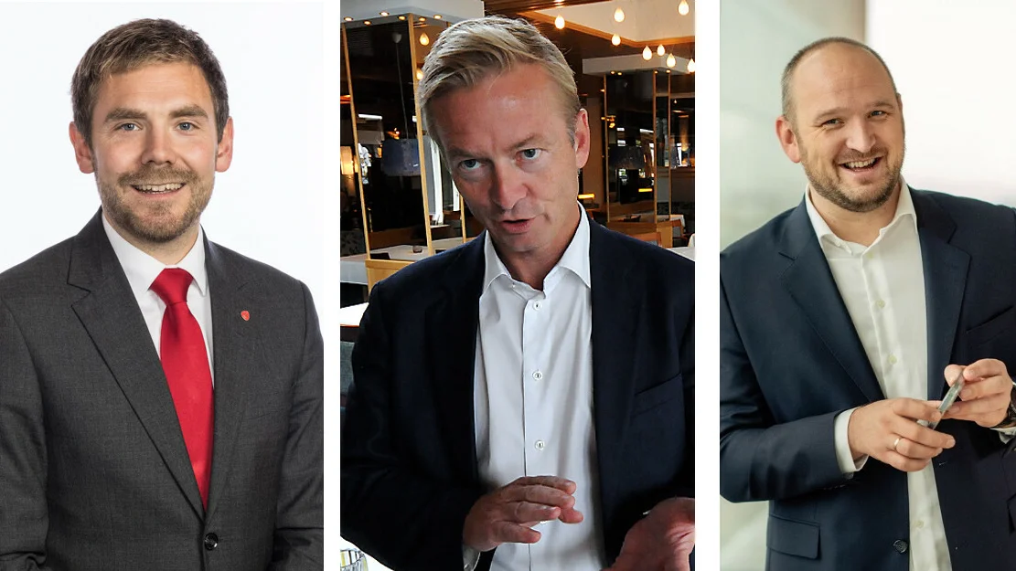 Montasje T Om Kalsaas Helge Orten Jon Georg Dale foto Stortinget Marius First House 11