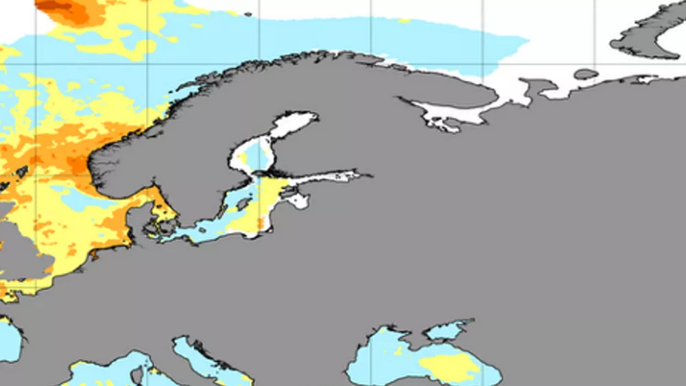 Kart Marin hetebolge norskekysten kart NOAA
