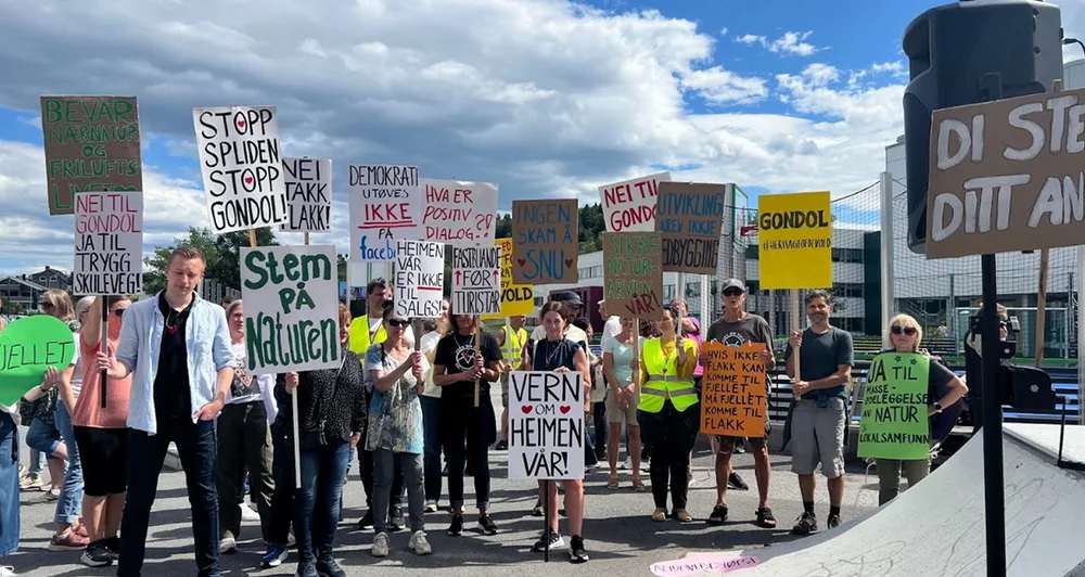 Demonstrasjon sula gondol foto karoline 11