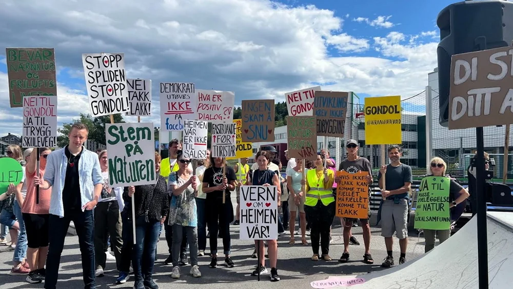 Demonstrasjon sula gondol foto karoline 11