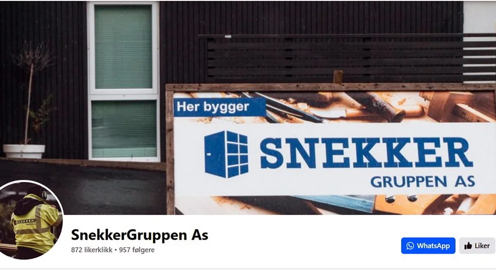 Snekkergruppen Facebook skjermfoto 11
