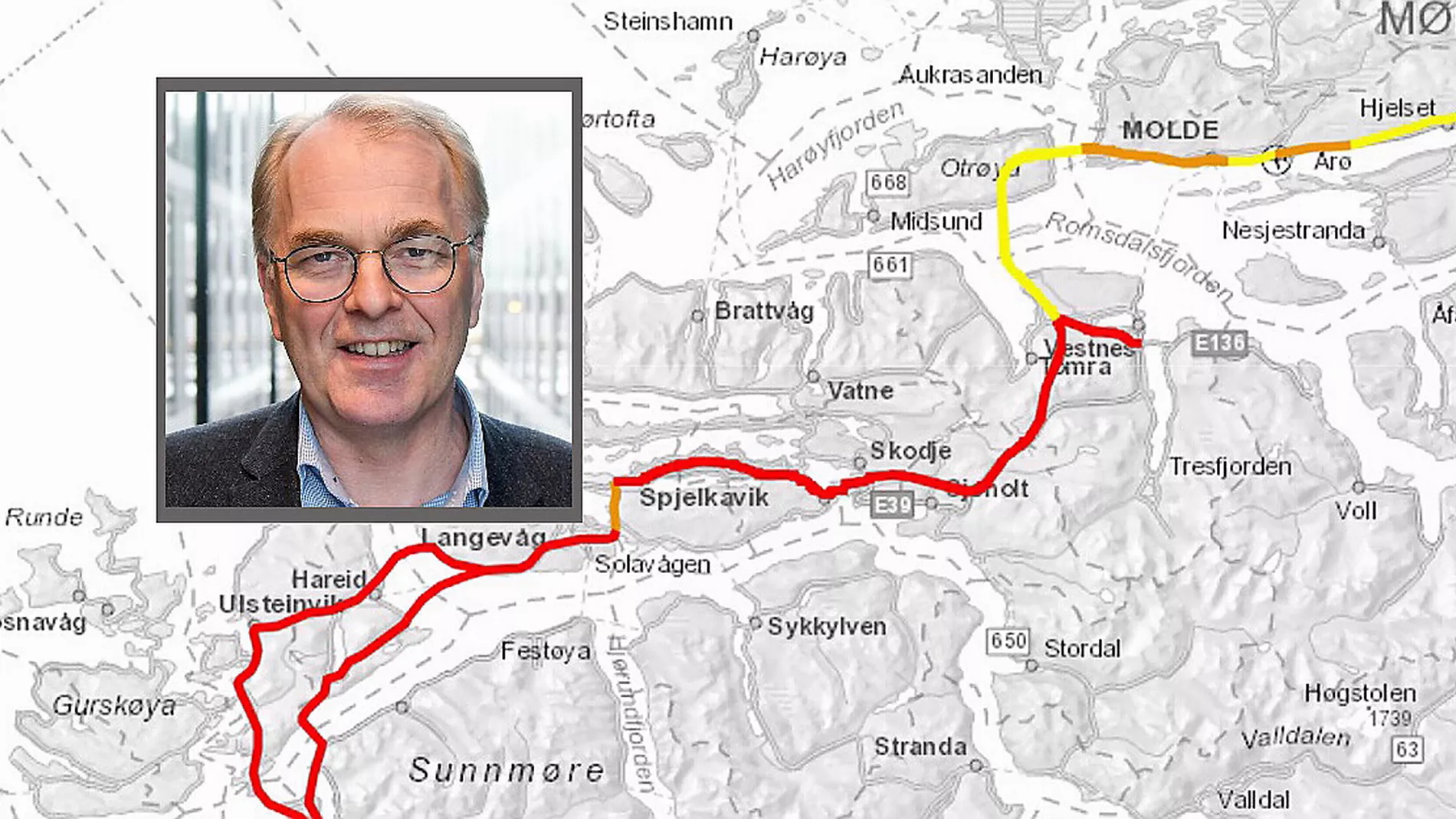 Kan kutte 16 4 milliarder paa E39 A Alesund Molde