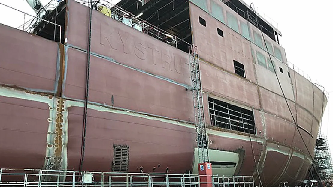 Her er skipa i rute men aluminium erstattar staal