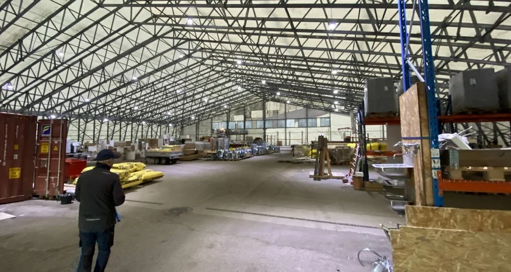 Ombruk resirkulering byggematerial foto ombruk