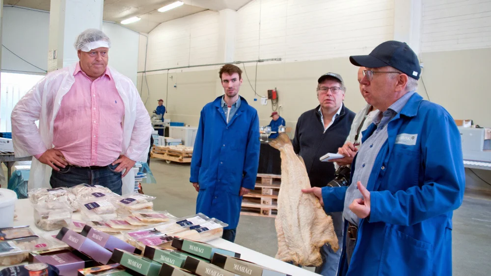 Klippfiskbroer mot gamle hoegder