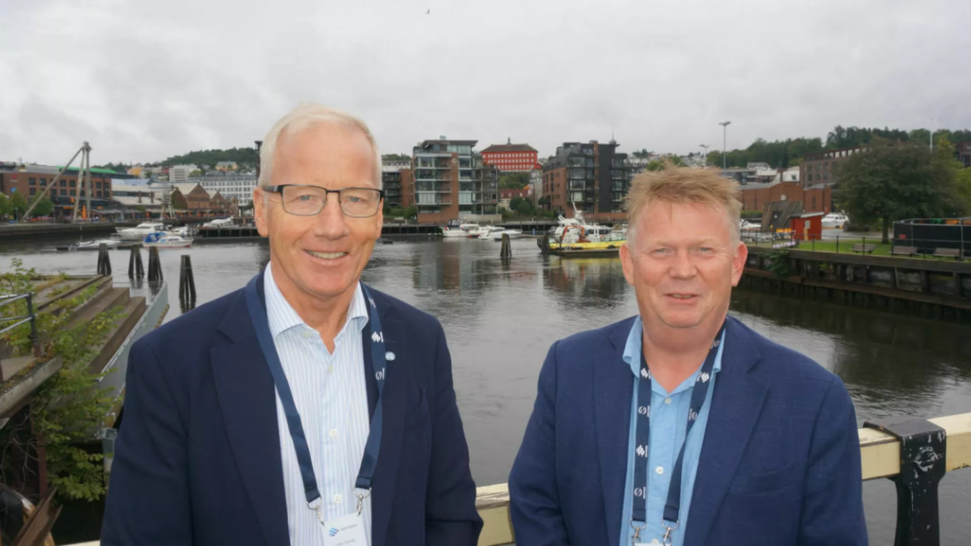 Adm dir Eldar Farstad og driftsdirektor Ronny Vagsholm i Leroy Havfisk Nor Fishing 2024 foto Ogne