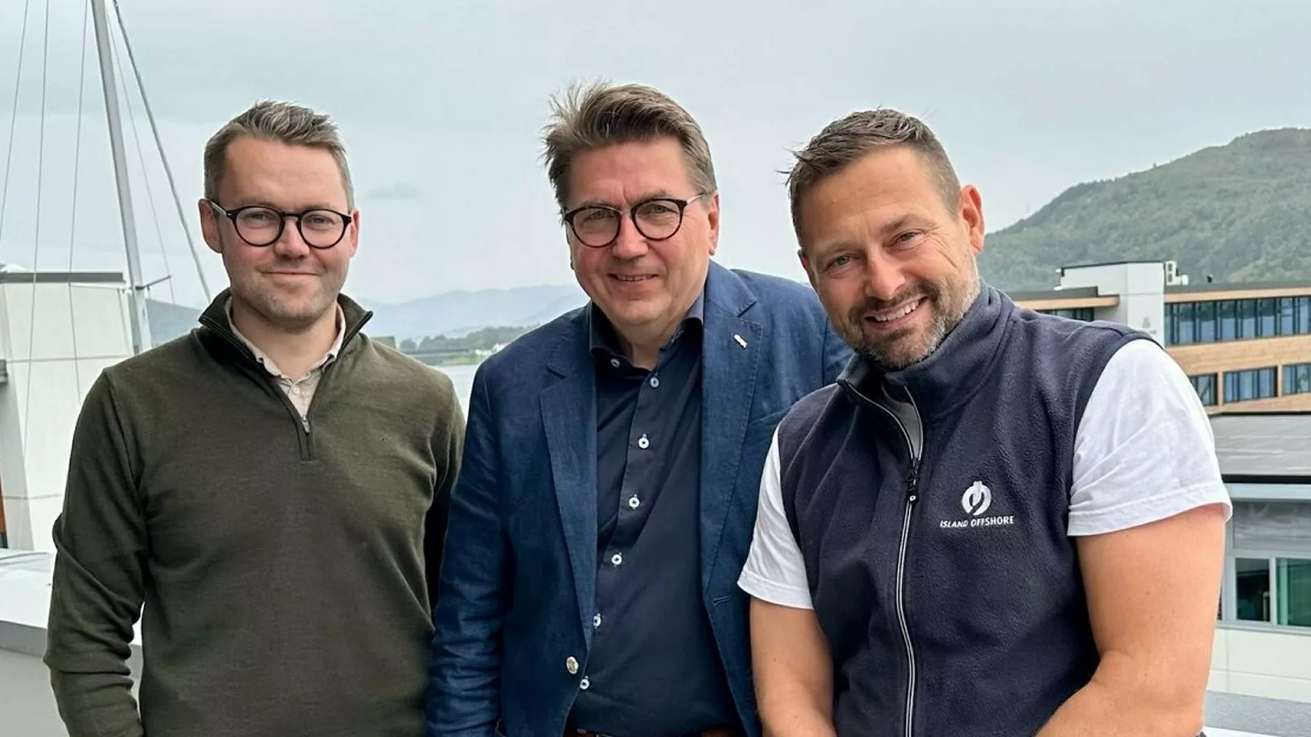 Gustav Hasund Kristian Saetre Tommy Walaunet foto island offshore vard