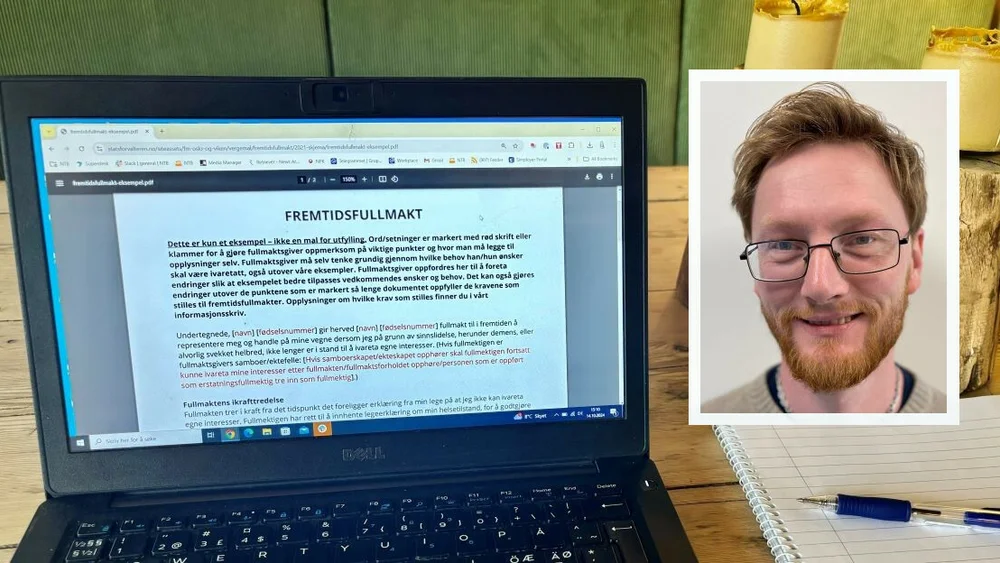 Framtidsfullmakt innfelt Stian Stensrud IKKE GJENBRUK