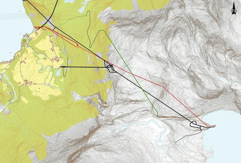 Oversiktskart Tussa nytt kraftverk kart