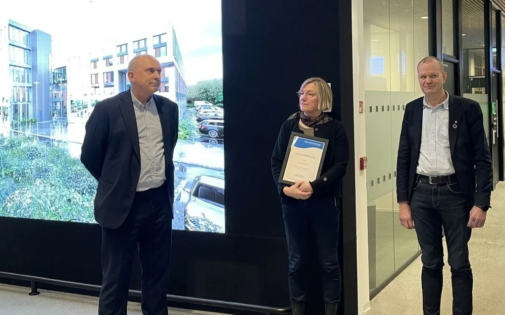 Aasenkvartalet sparebankstiftinga Arild Hatloy Solvi Dimmen Rune Sjurgard foto sparebankstiftinga