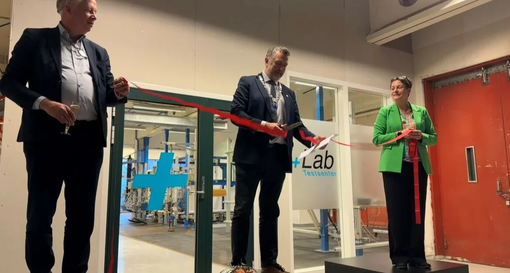 Testsenter opning Sundet ordforar Ulstein Stavseng foto Marius