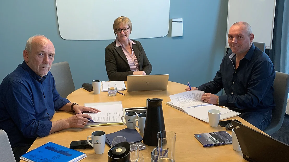 Her signerer dei nok ei byggekontrakt