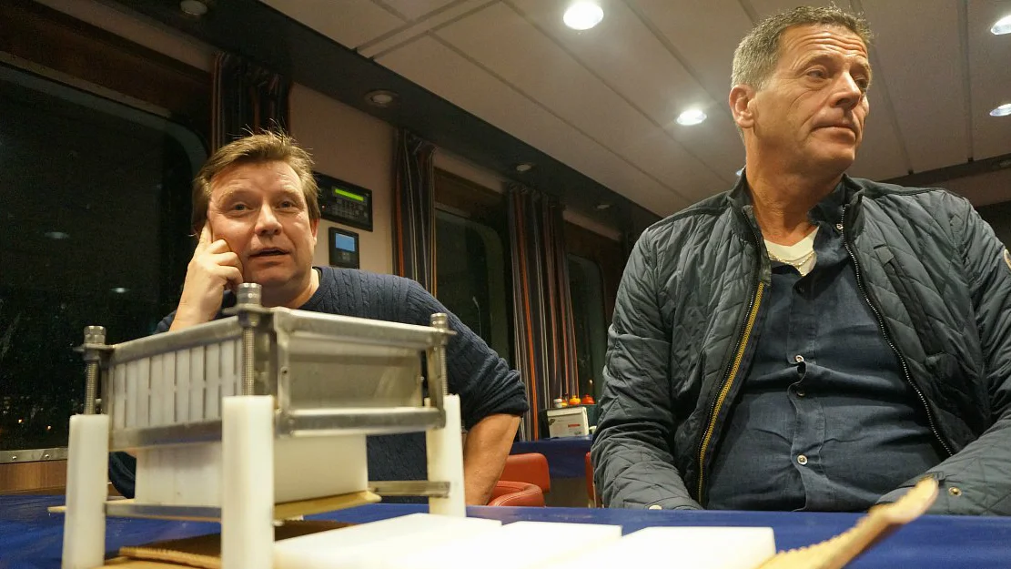 Har teke steget over paa land med fiskefrysarar