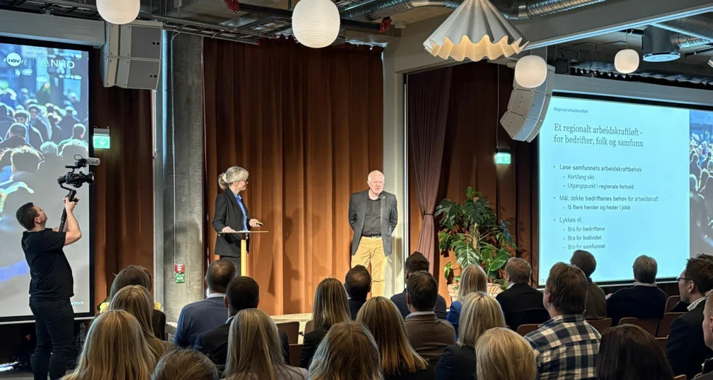 Lene Trude Solheim og Stein Veland Foto NHO