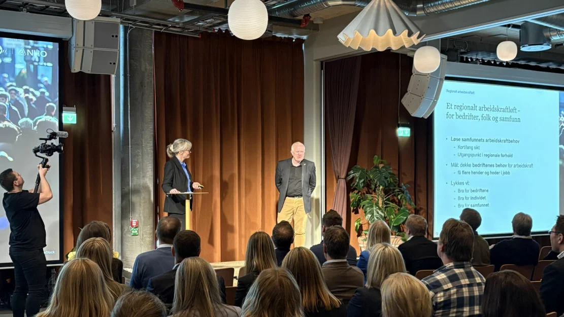 Lene Trude Solheim og Stein Veland Foto NHO