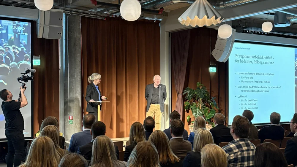 Lene Trude Solheim og Stein Veland Foto NHO