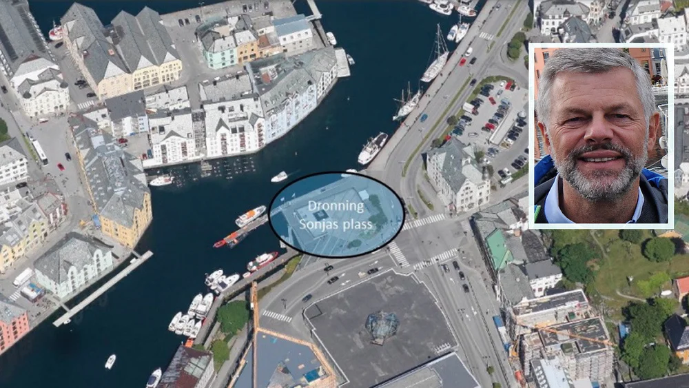 Dronning Sonjas plass innfelt Knut Flakk