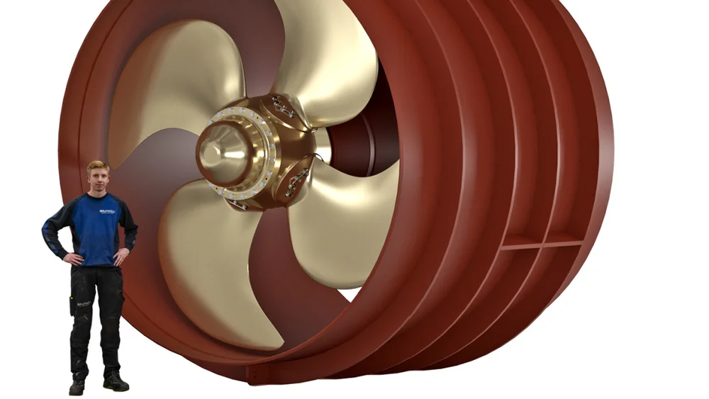 Brunvoll Tunnel Thruster FU135 illustrasjon Brunvoll