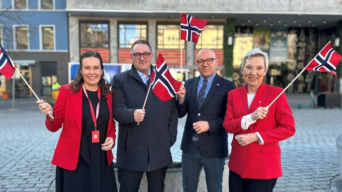 Norsk lonnsvilkar Marianne Sivertsen Naess Hans Sande Kurt Inge Angell Peggy Hessen Folsvik foto NFD Sandra Godtlibsen