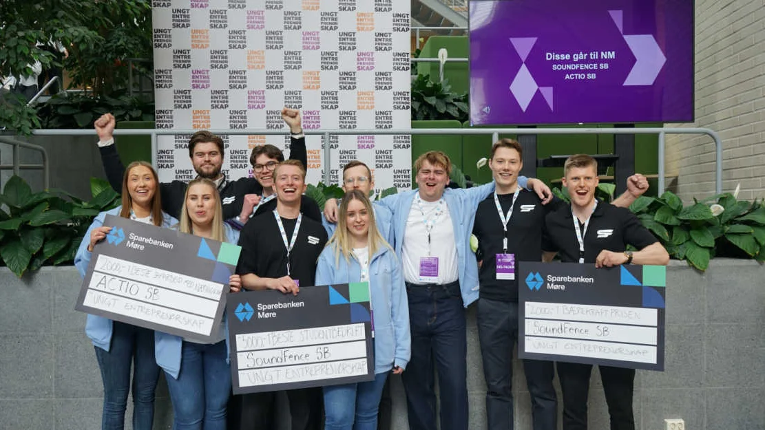 Studentbedriftvinnere 2024 foto Ungt entrprenorskap