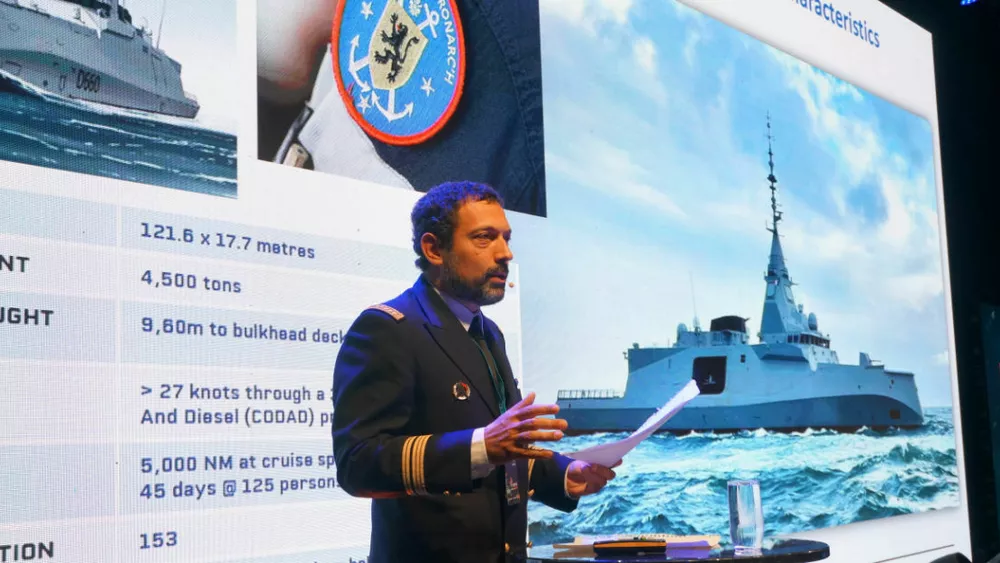Direktor i den franske forsyningskommandoen Gregory Andrieu Verftkonferansen 2024 foto Ogne