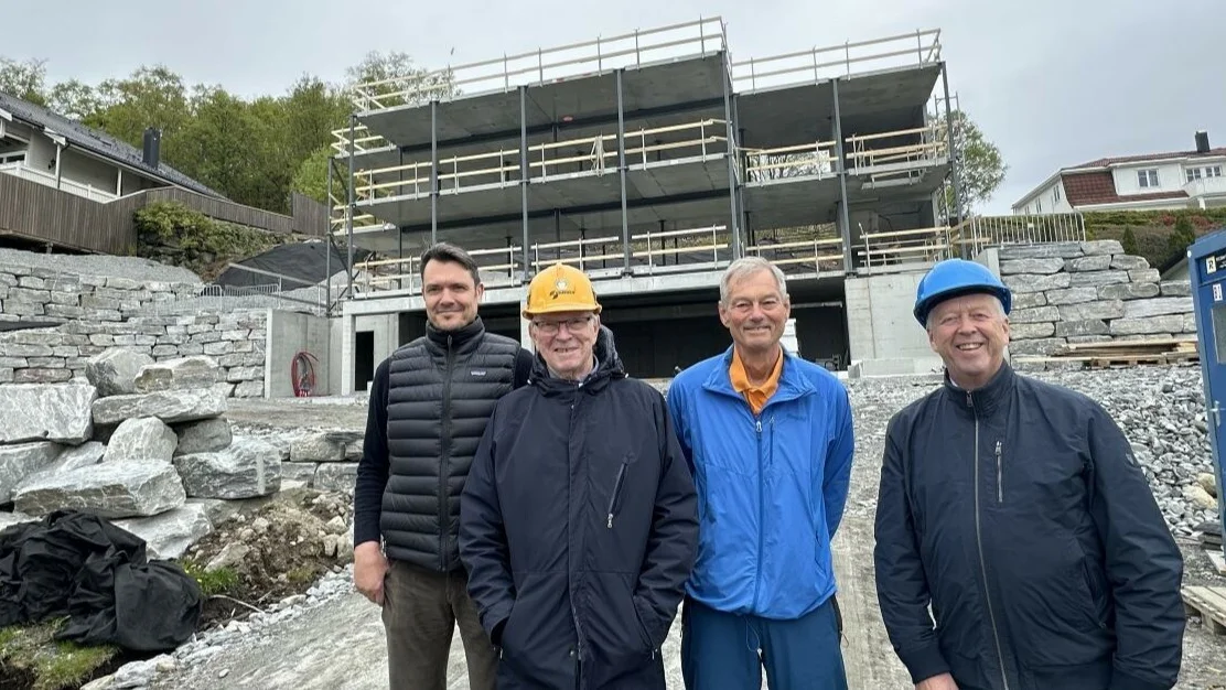 Erlebygg Georg Grimstad Oddvar Saunes Rolf Nevstad Leif Gjelseth foto Marius