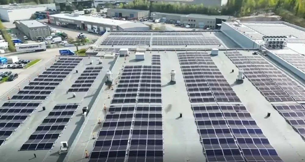 Filetfabrikken solceller tak foto Filetfabrikken