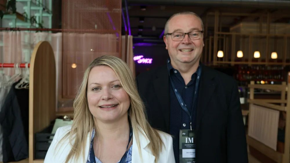 Line Skarmyr Jorn Klungsoyr i Zegeba Investormatch 2025 Pir foto Ogne