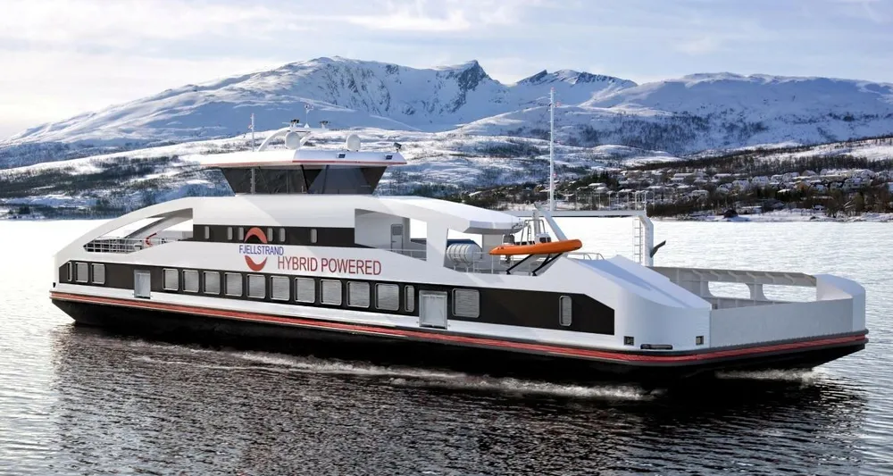 Fjellstrand gulenskyss illustrasjon