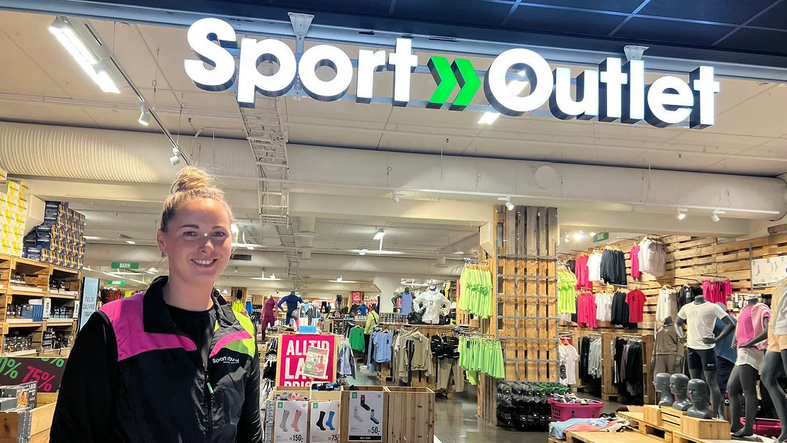 Butikksjef hos Sport Outlet Alesund Veronica Rotnes foto Karoline