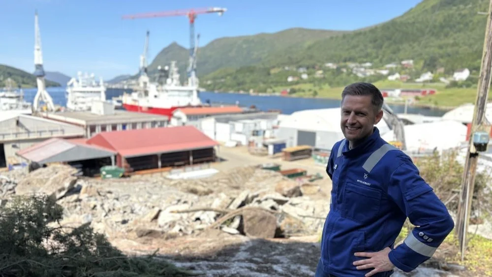 Leiv Sindre muren Myklebust verft utbygging foto Marius