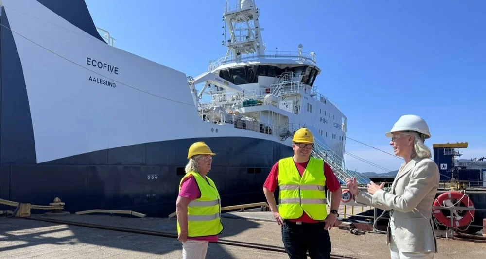 Gunvor Ulstein Per Vidar Kjolmoen Hanne Notoy foto Ulstein Group