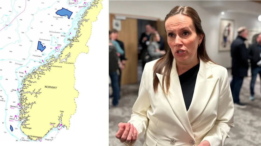 Marianne Sivertsen Naess montasje kart havbruk til havs foto illustrasjon marius fiskeridirektoratet