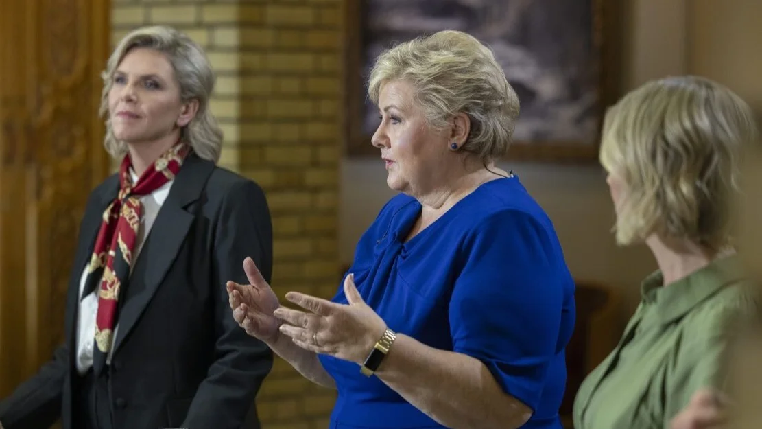 Erna Solberg valgnatten 2025 Foto Morten Brakestad Stortinget