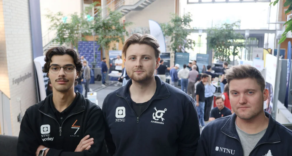 aIngeniorstudentenes karrieredag 10 sept fv Sebastian Myre Sigurd Mykjebust Oscar Hoff i arrangementskomiteen foto Ogne