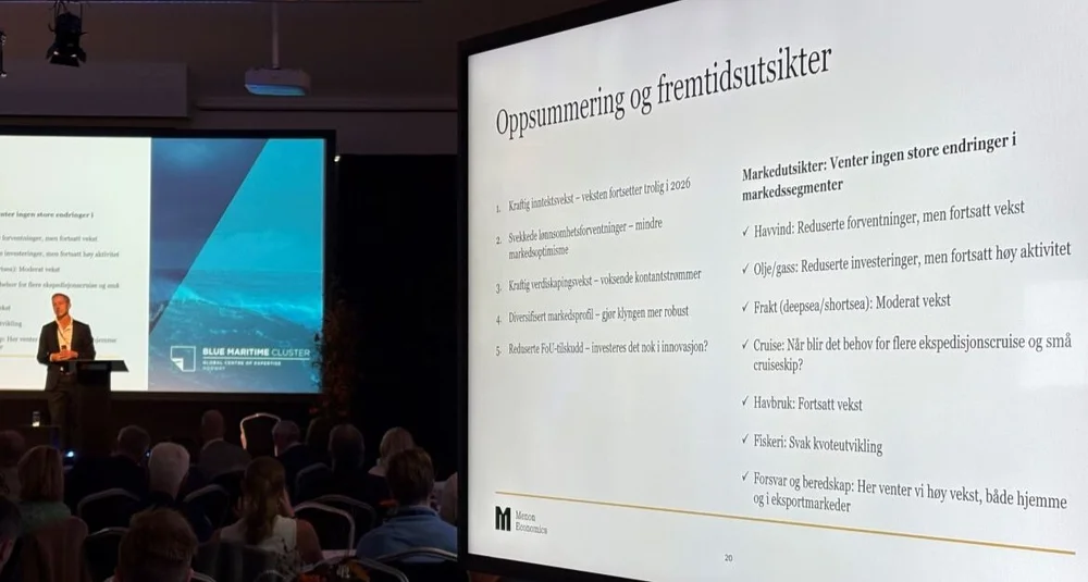 Klyngekonferanse salen avslutning foto Marius