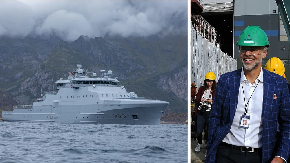 Kystvaktskip jan mayen montasje tore ulstein foto Annemarte Lehne forsvaret Marius