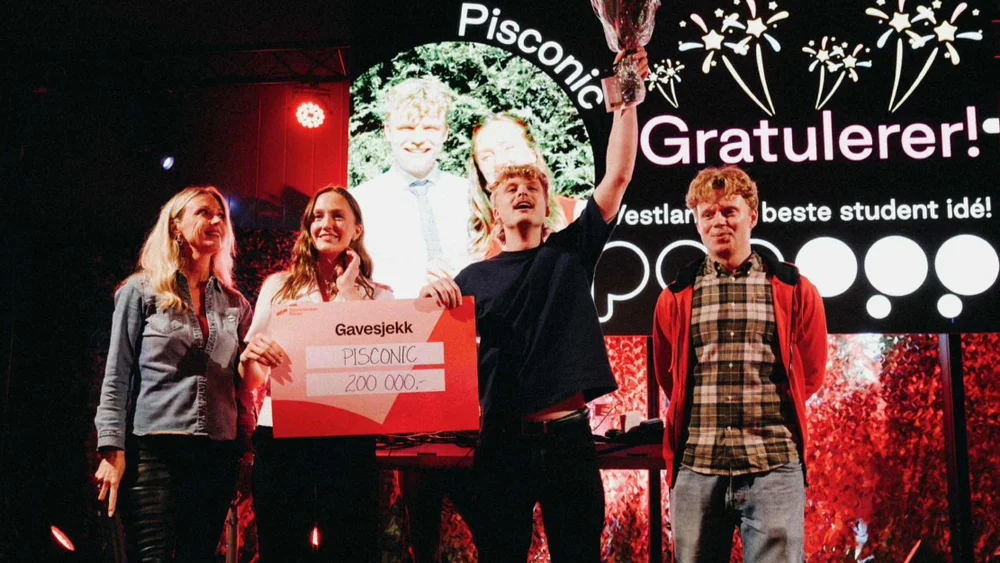 Pisconic Fallebo Solborg Innovasjonsuken Vestlands beste studentide