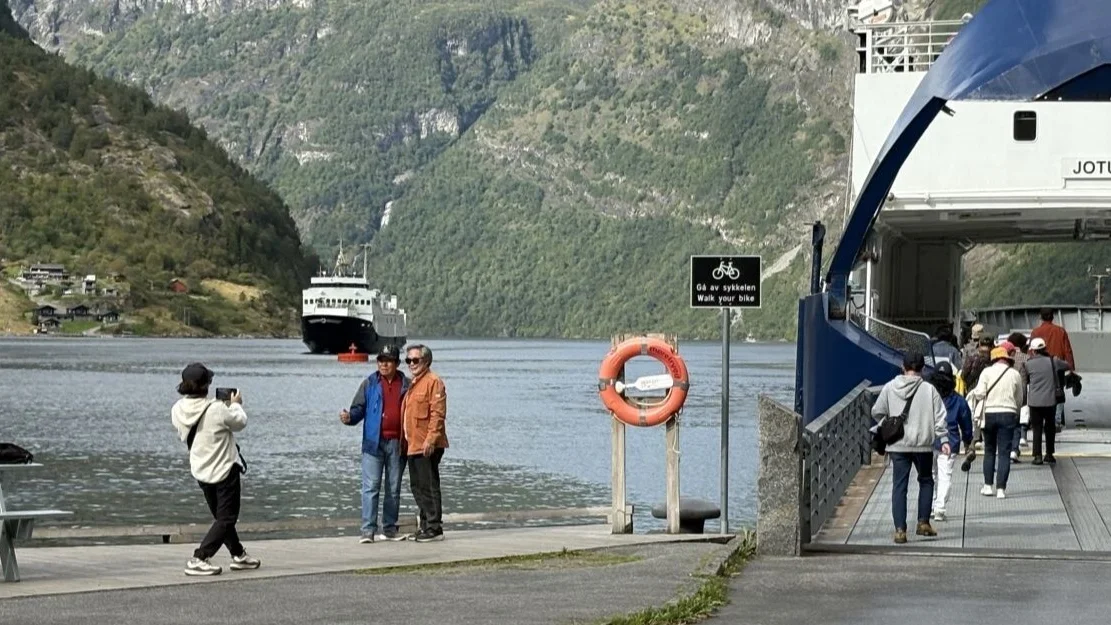 Geiranger turister september foto Marius