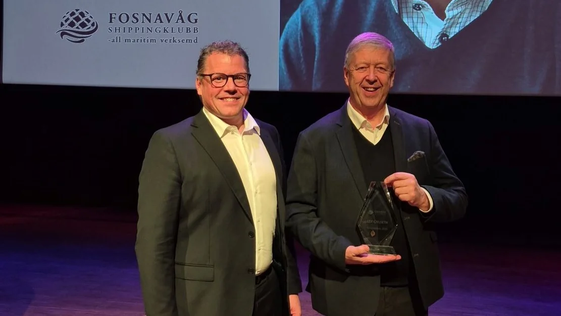 Leif Gjelseth og Helge Remoy foto Fosnavag Shippingklubb