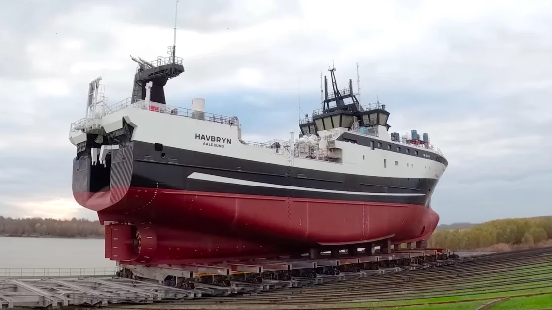 Havbryn fra skrogverftet foto Vard