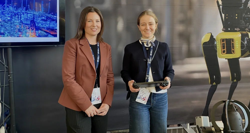 Anja Farstad og Sigrid Schaanning, Cognite. Foto: Paula Zwolenski