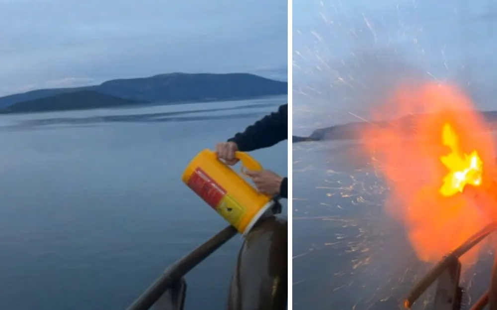 Linekaster montasje foto solvtrans ferdig