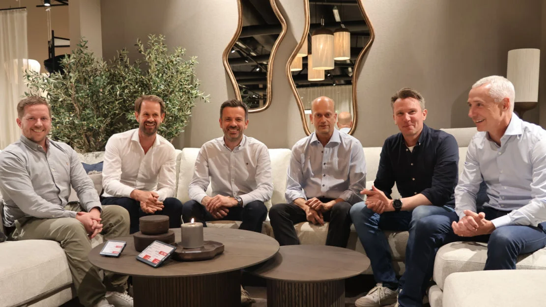 Mobelringen i Alesund ny start 2025 fv dgl Stian Doving Andreas Pinnerod Even Voldoen bjorn Tidemand Johannessen Terje Mork Jan Krogsrud foto Ogne 1
