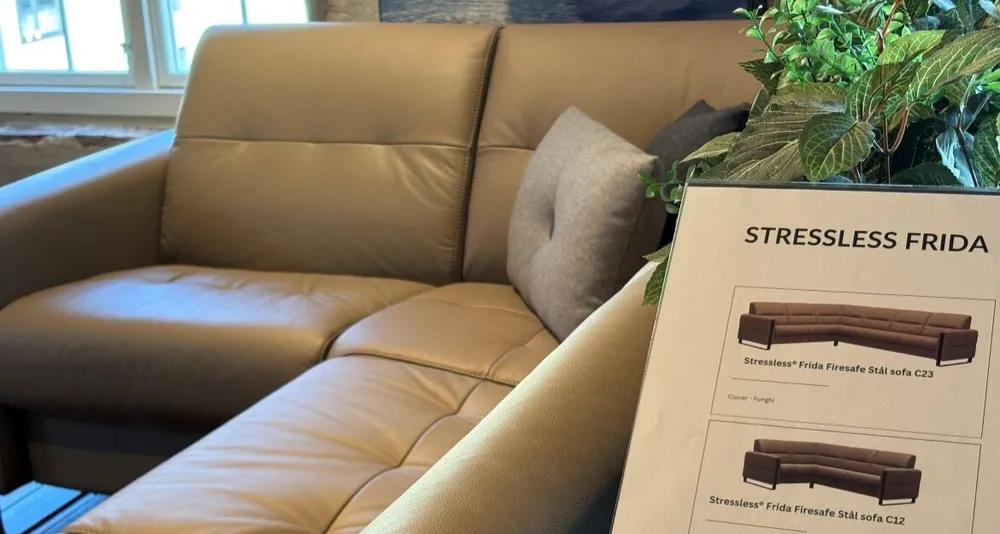 Ekornes sofa brannsikker foto Marius