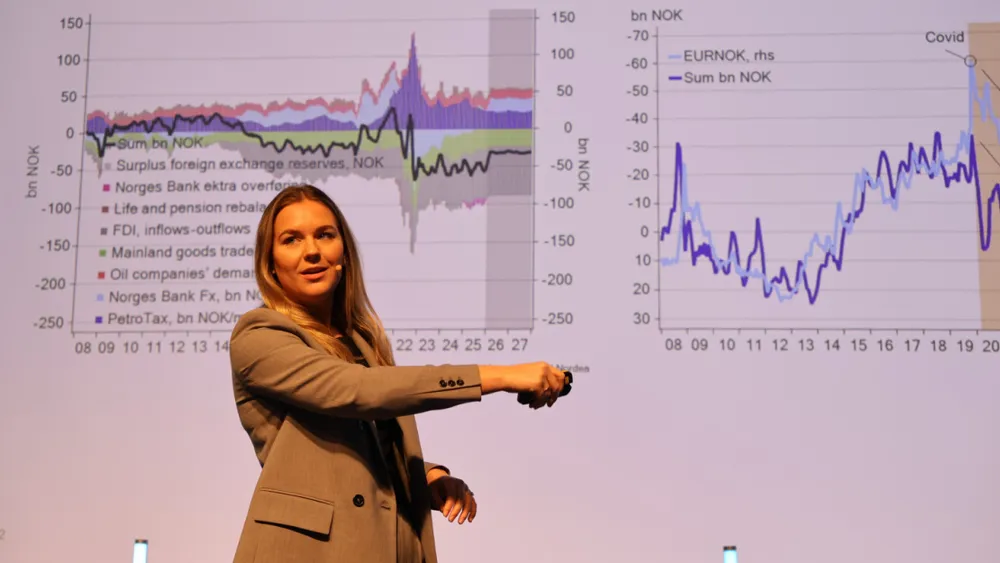 Makro og valutastrateg Sara Midtgaard i Nordea ombordfryst 2026 foto ogne