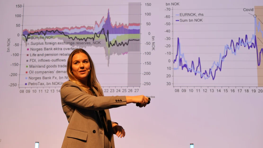 Makro og valutastrateg Sara Midtgaard i Nordea ombordfryst 2026 foto ogne