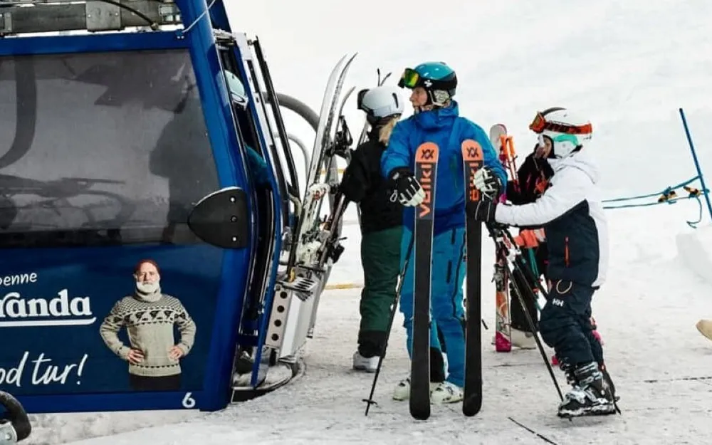 Strandafjellet gondol foto strandafjellet