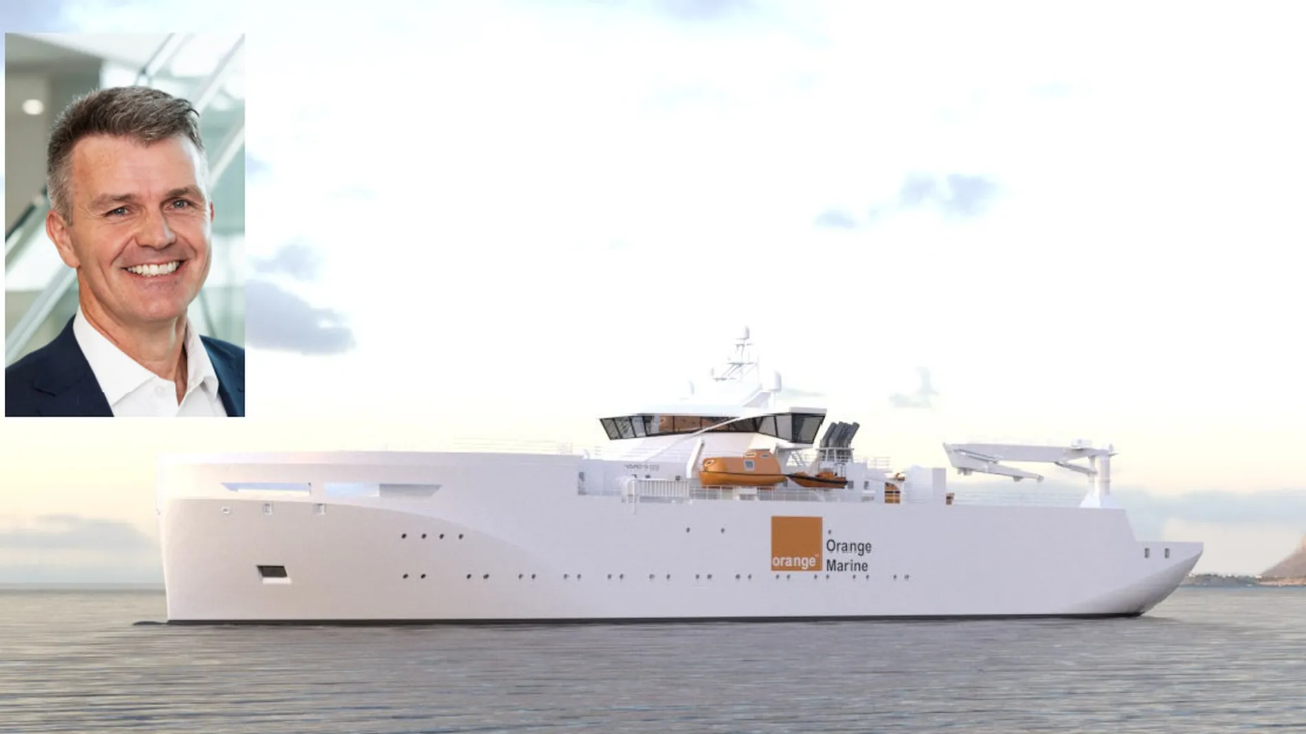 Vard Designe for Colombo Shipyard Orange Marine innfelt Kjell Morten Urke General Manager i Vard Design