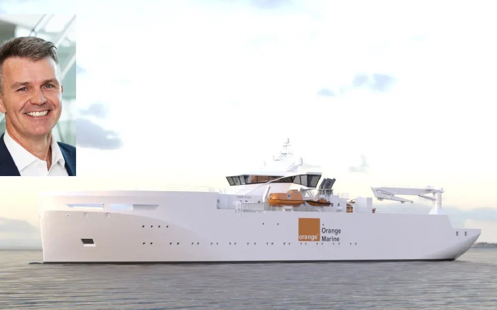 Vard Designe for Colombo Shipyard Orange Marine innfelt Kjell Morten Urke General Manager i Vard Design